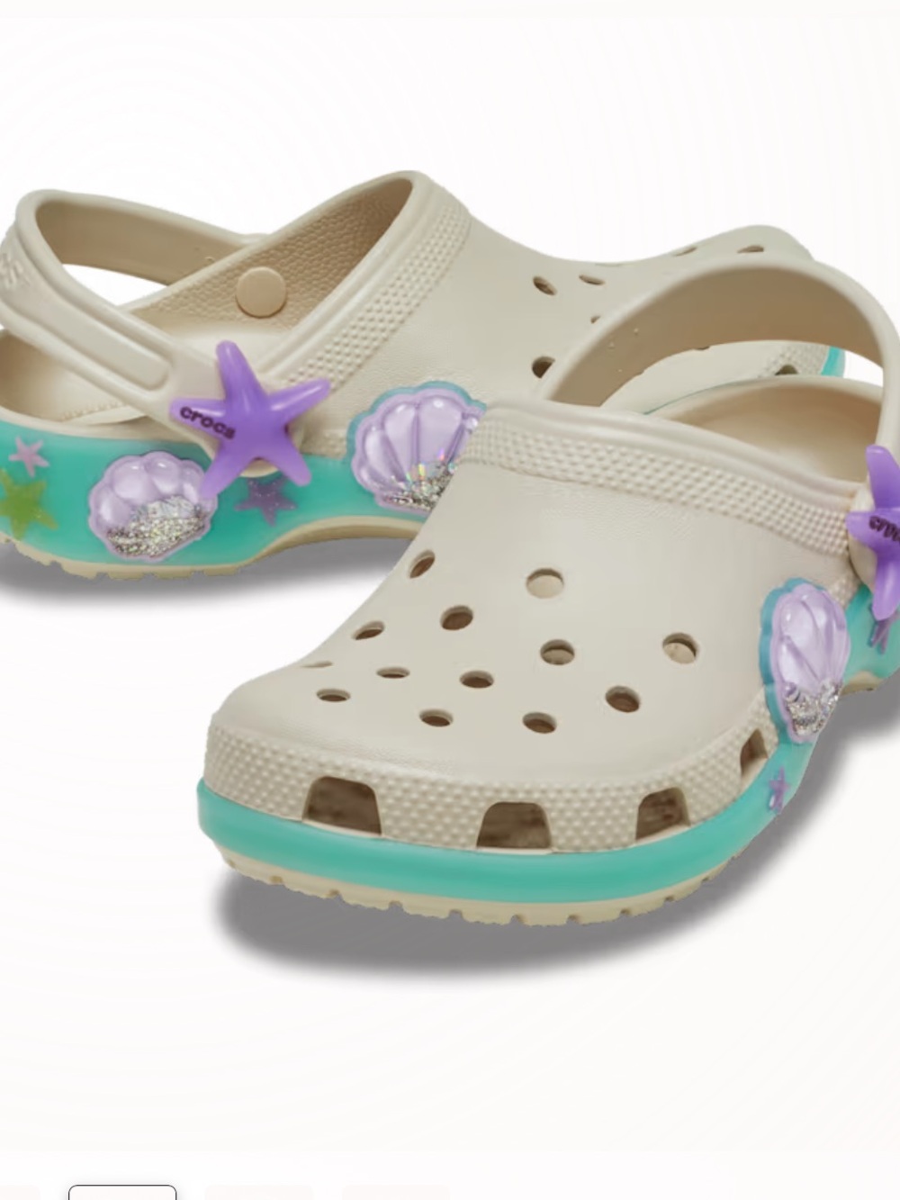 Crocs Toddler Classic Sea Sparkle Shaker Clog
